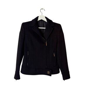 Bottega Veneta Womens Black 100% Cashmere Jacket Size 40 Made In Italy